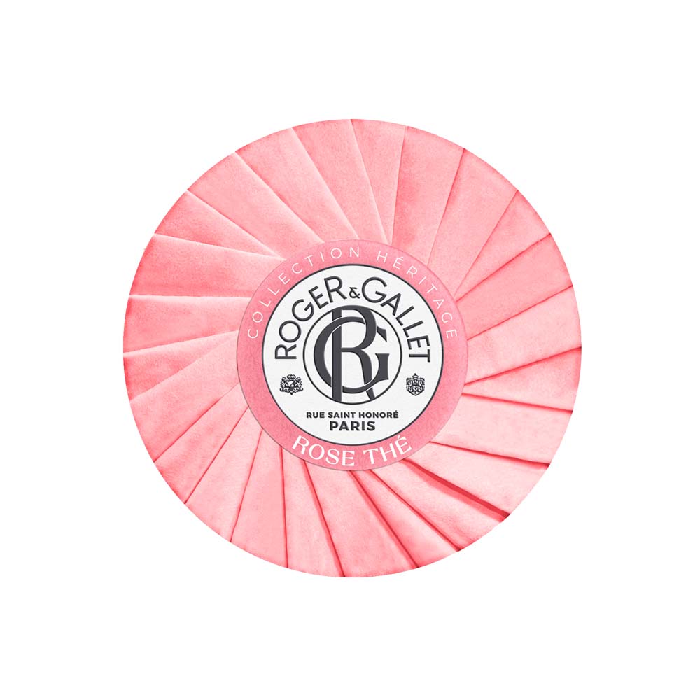 Roger & Gallet Rose Jabón redondo bienestar base vegetal 100g