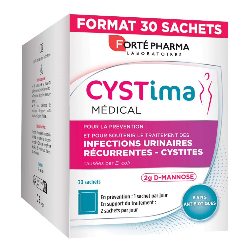 Forté Pharma Cystima Infecciones urinarias 30 sobres