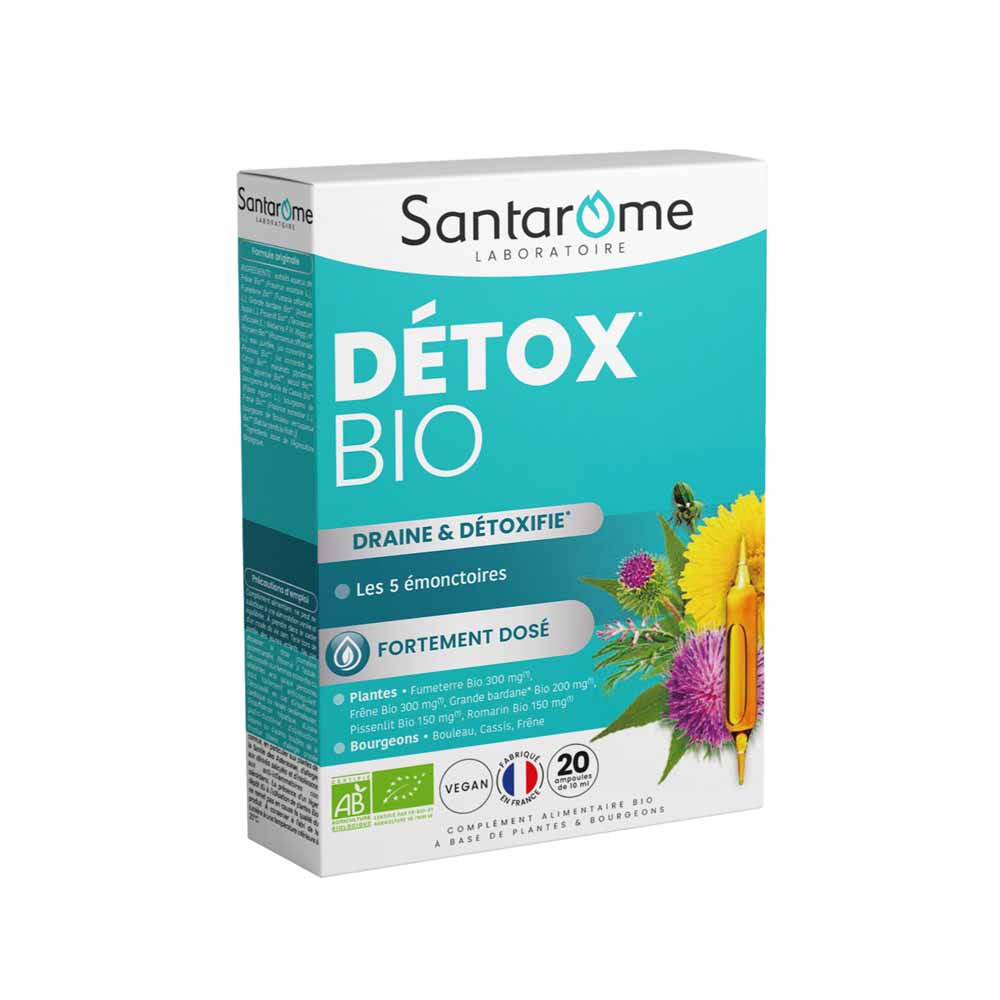 Santarome Detox bio drenaje y desintoxicación 20 ampollas
