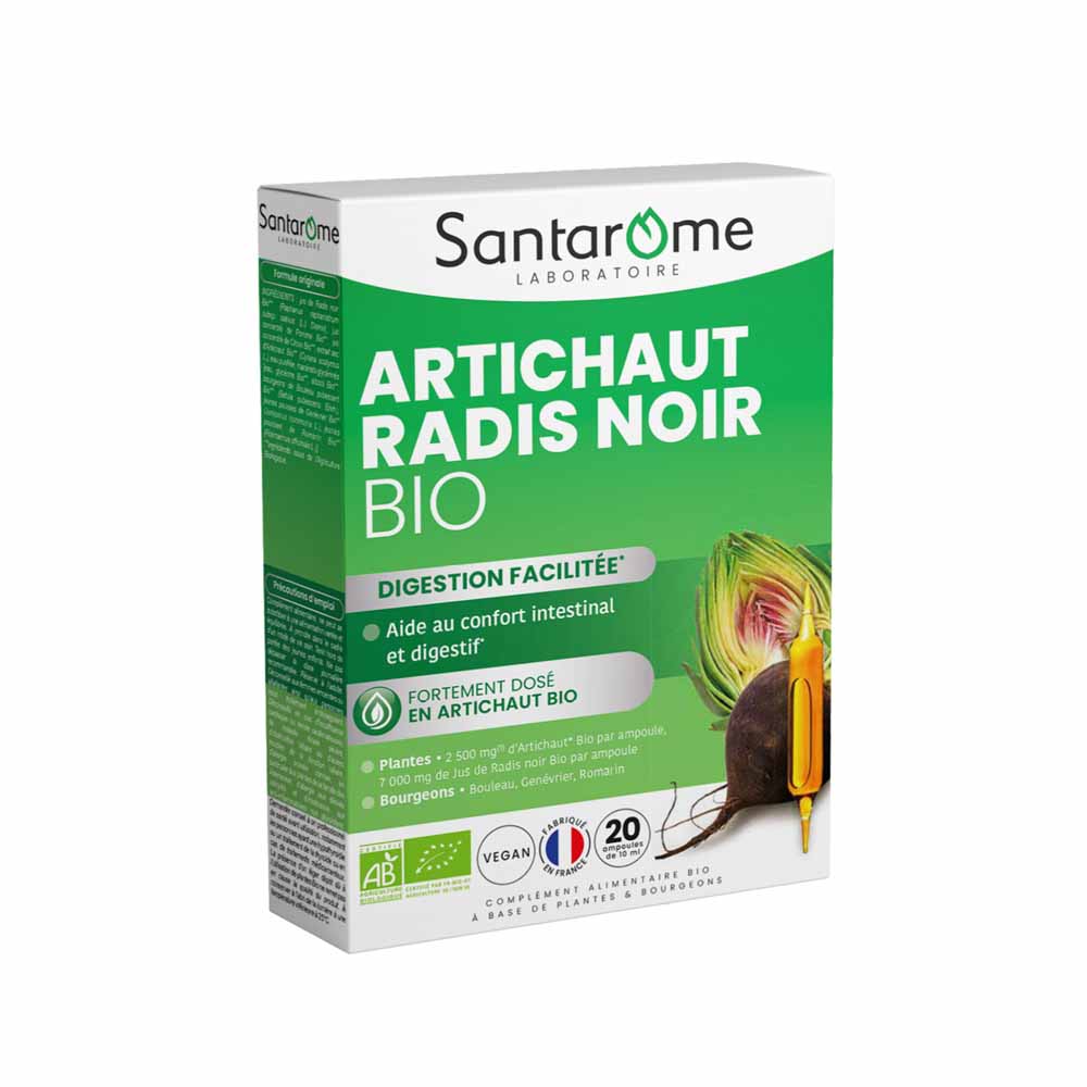 Santarome Bio Alcachofa Rabano Negro 20 Ampollas Facilite la digestion 200ml