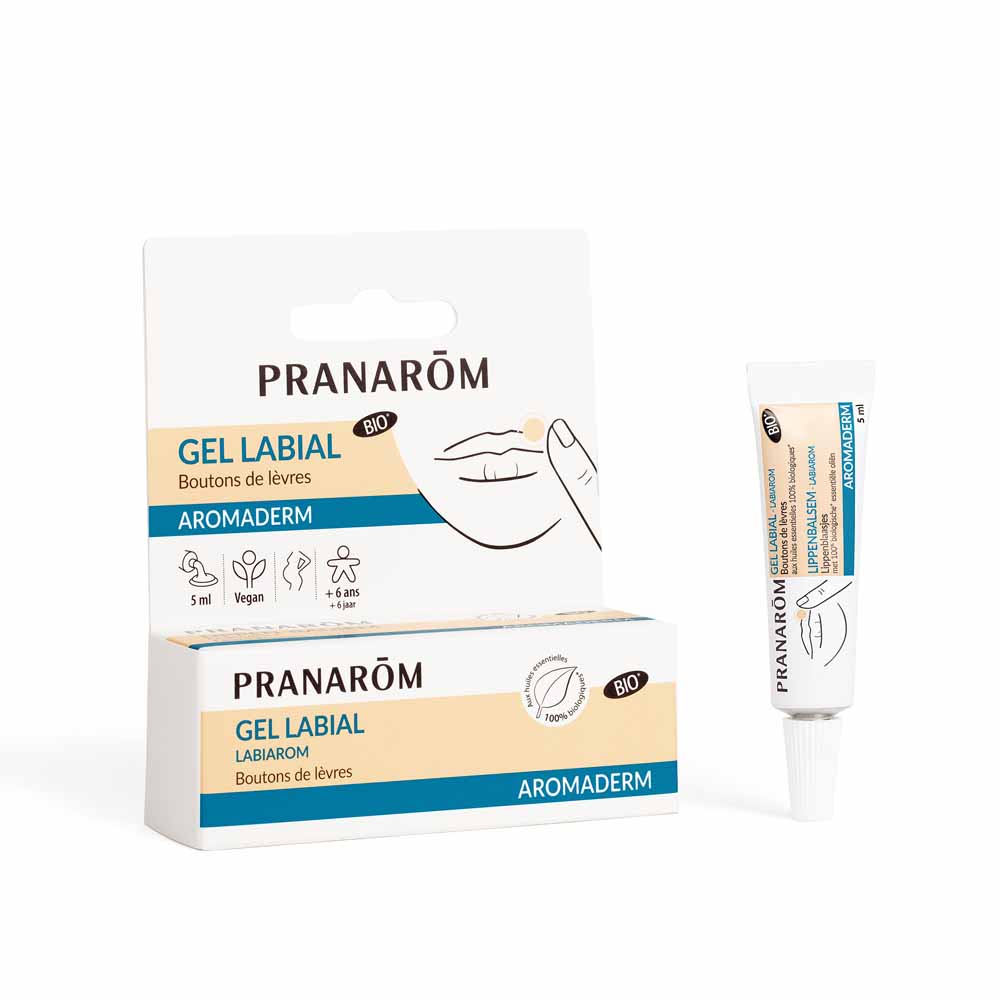 Pranarôm Aromaderm Gel labial Labiarom para herpes labial 5 ml