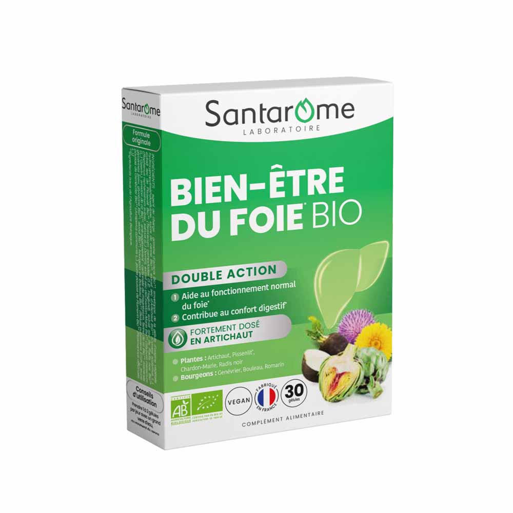 Santarome Bienestar del hígado bio confort digestivo 30 cápsulas