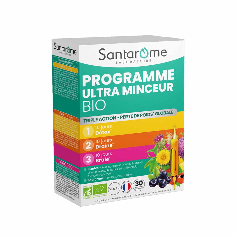 Santarome Programa ultra pérdida de peso bio triple acción 30 ampollas