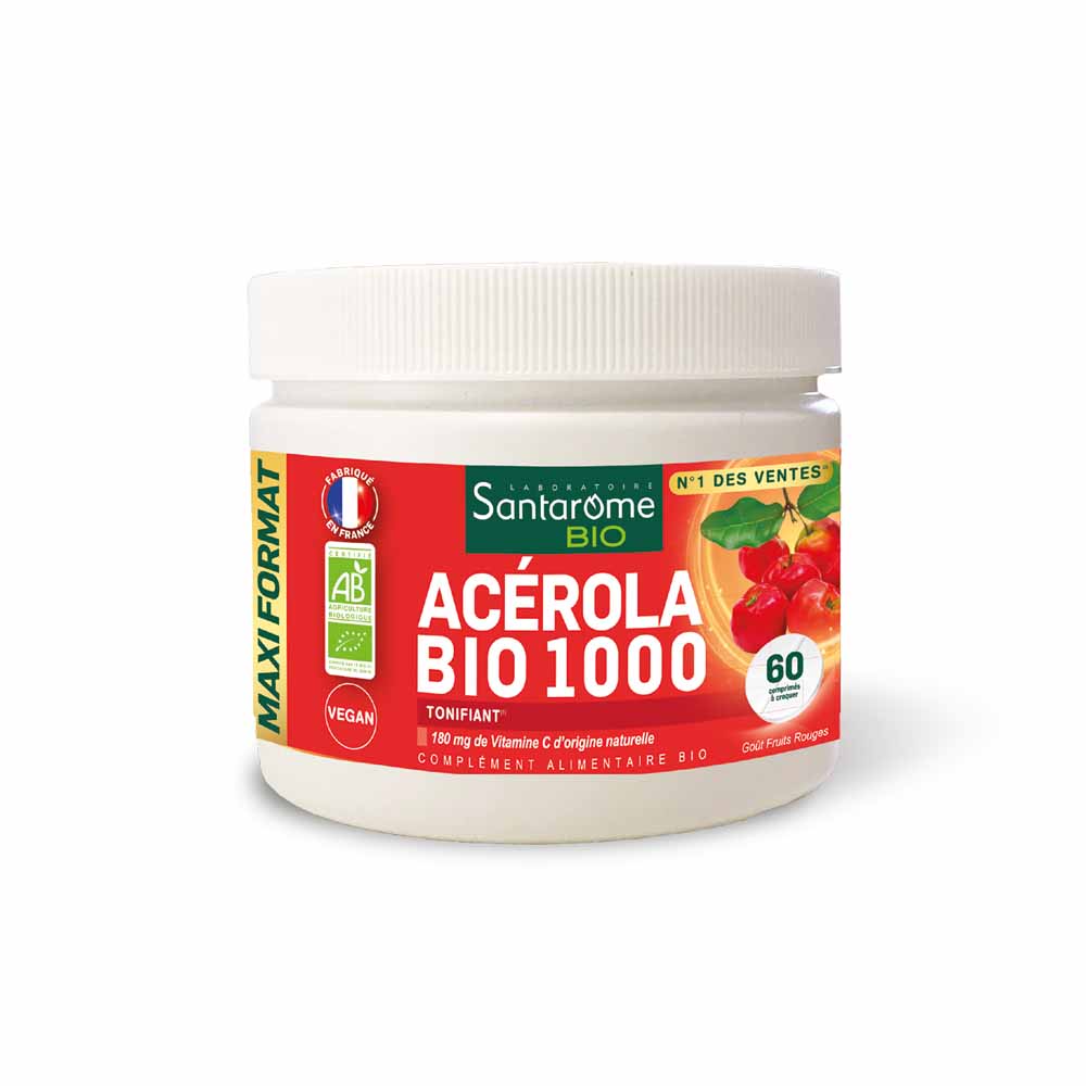 Santarome Acerola Bio 1000 Vitamine C naturelle 60 comprimidos