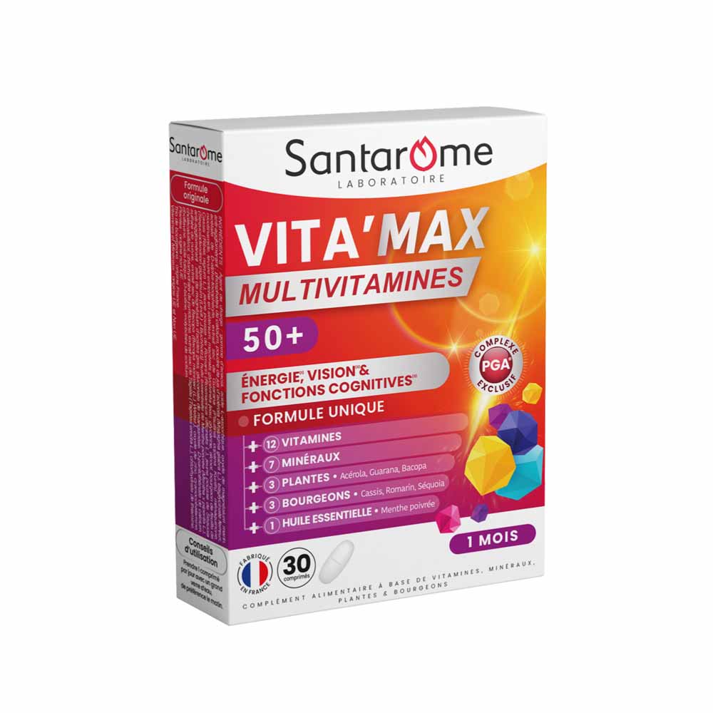 Santarome Vita'max Multivitaminas Senior 50+ 30 comprimidos