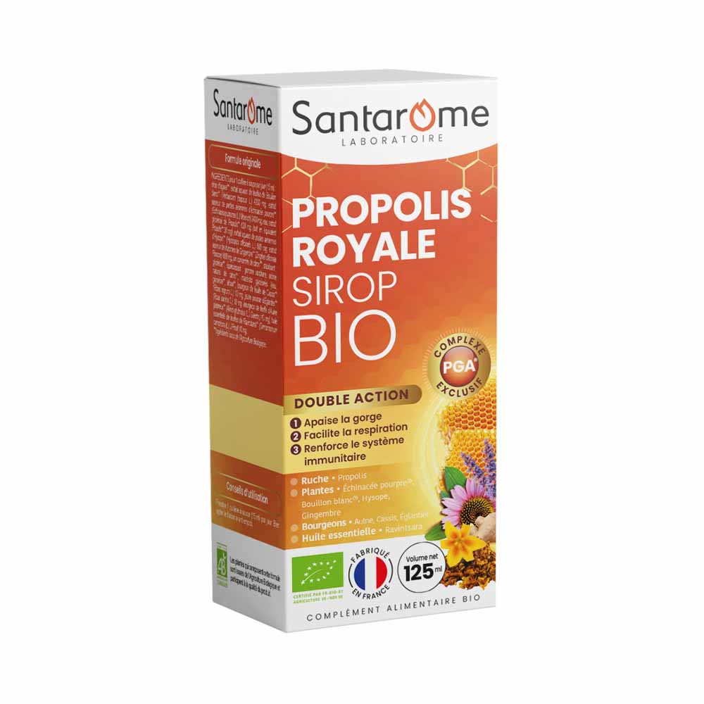 Santarome Propolis Royale Jarabe de propóleo triple acción bio 125 ml