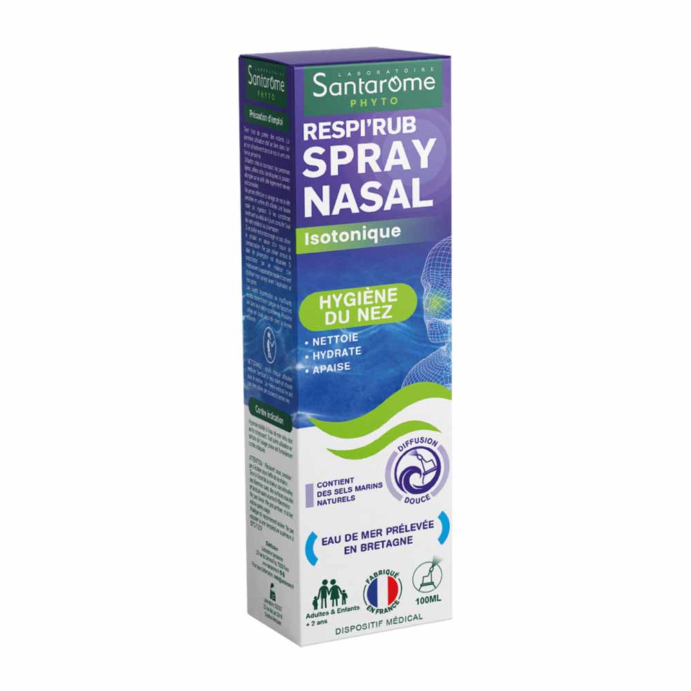 Santarome Respi'Rub Spray nasal isotónico Higiene nasal 100 ml