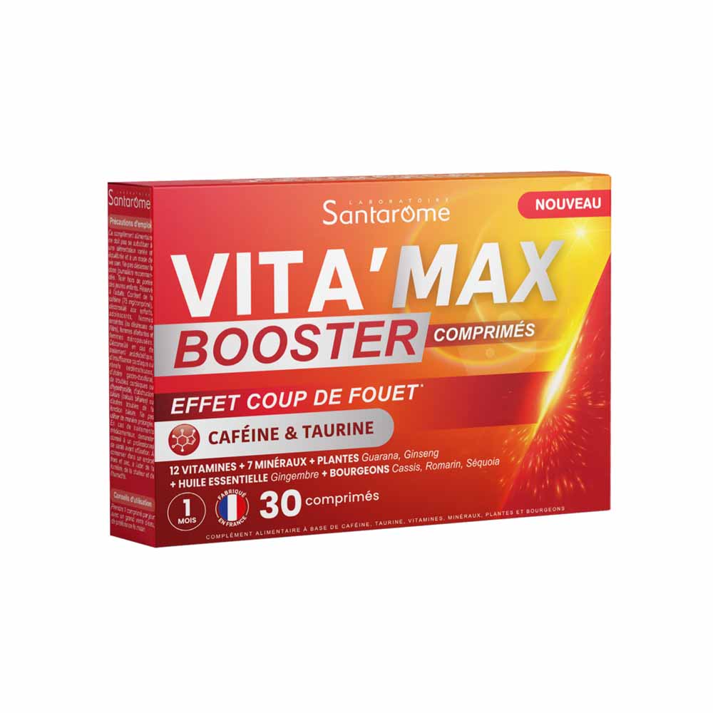 Santarome Vita'max Impulso cafeína y taurina antifatiga 30 comprimidos