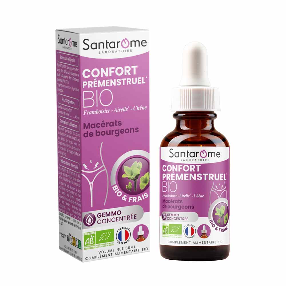 Santarome Gemmo Confort premenstrual Dolores y molestias premenstruales 30 ml