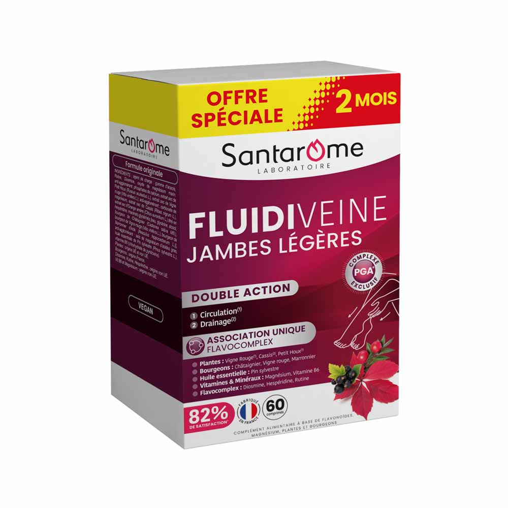 Santarome Fluidiveine Piernas ligeras 60 comprimidos