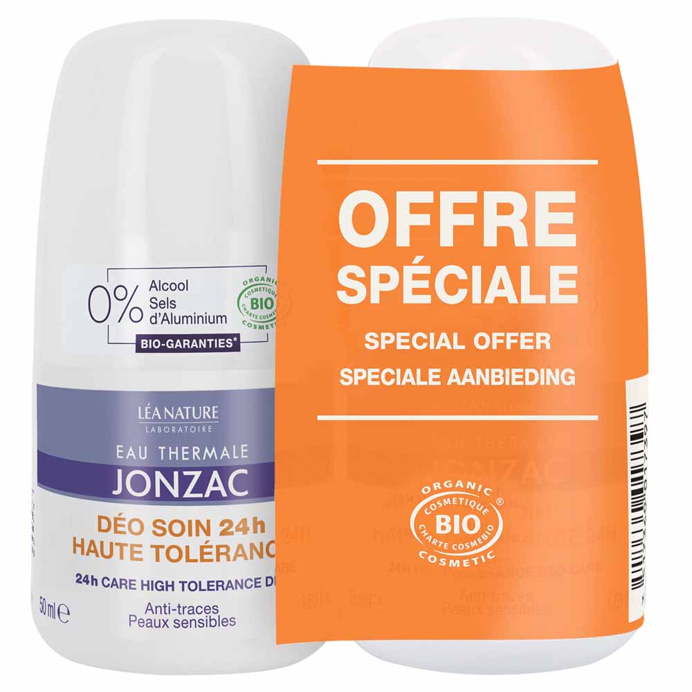 Eau thermale Jonzac Desodorante 24h alta tolerancia piel sensible 2x50ml