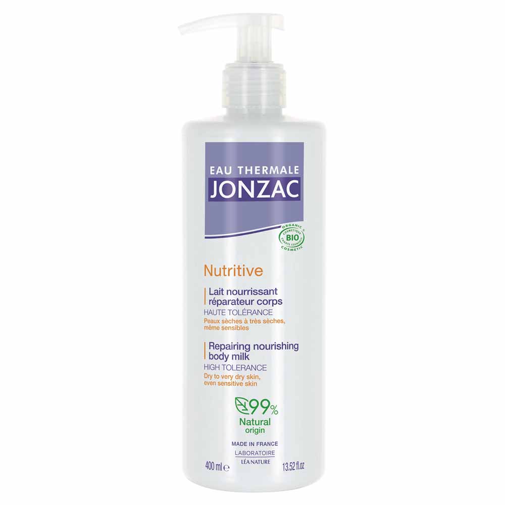 Eau thermale Jonzac Nutritive Leche corporal nutritiva reparadora bio para pieles secas 400 ml
