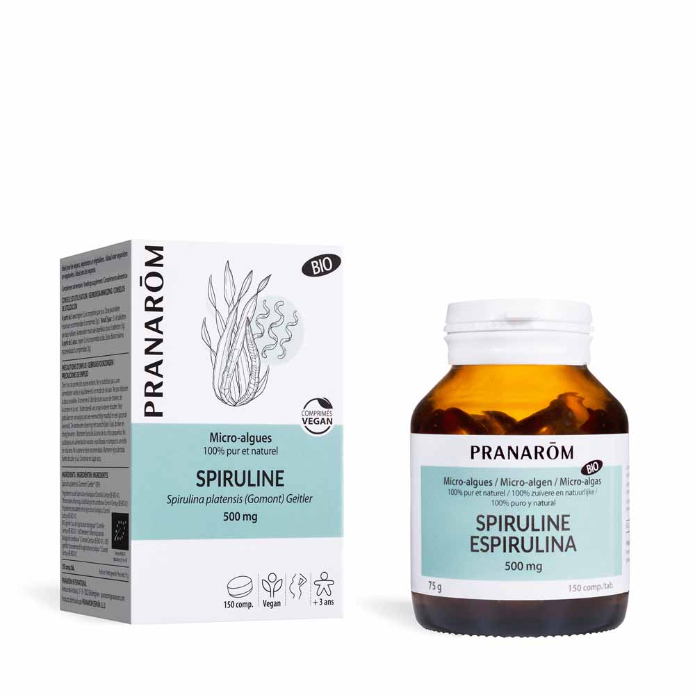 Pranarôm Microalgas ESPIRULINA ECOLÓGICA 150 comprimidos