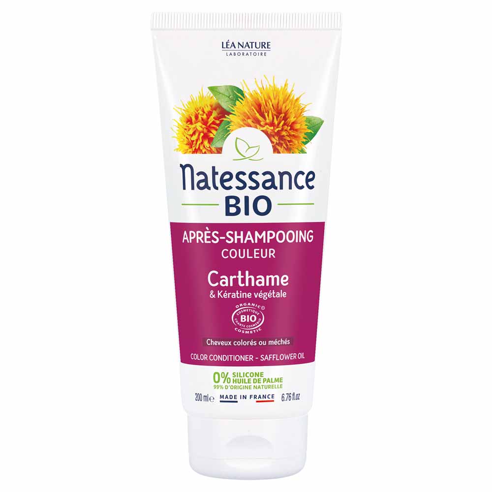 Natessance Capilar Acondicionador color - Cártamo bio y queratina vegetal 200 ml