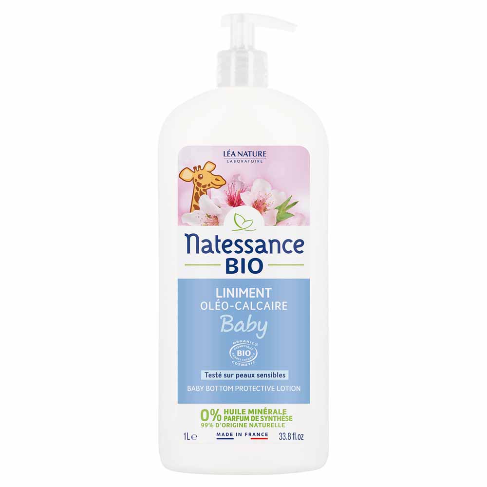 Natessance Bebe Liniment oleocalcáreo cuidado para el cambio bio 1 l