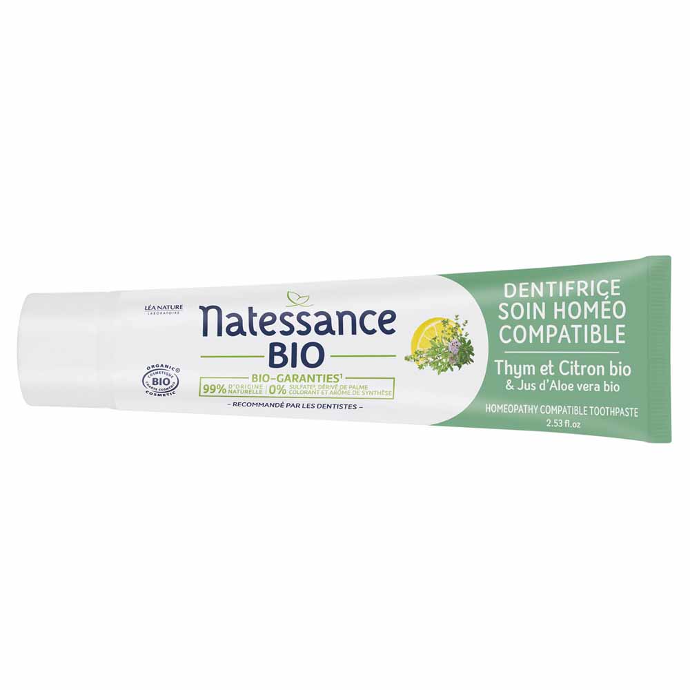 Natessance Pasta de dientes cuidado homeopático compatible 75 ml