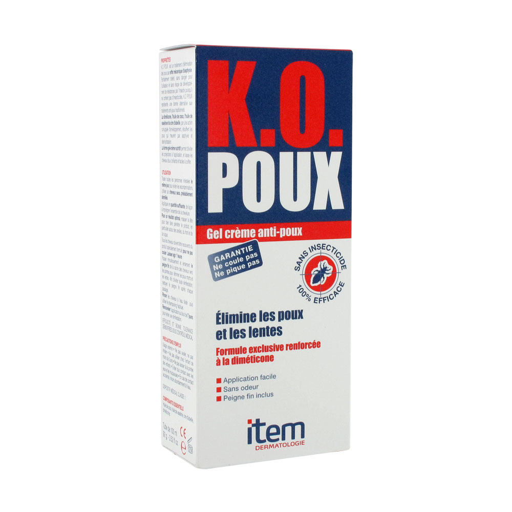 Item Dermatologie K.O. Poux gel crema antipiojos 100ml
