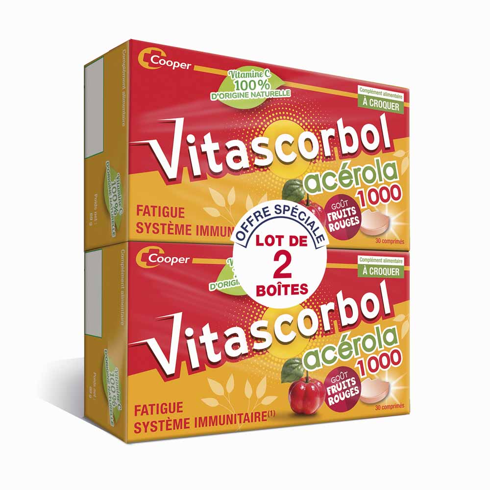 Vitascorbol Acérola fatiga 2x30 comprimidos