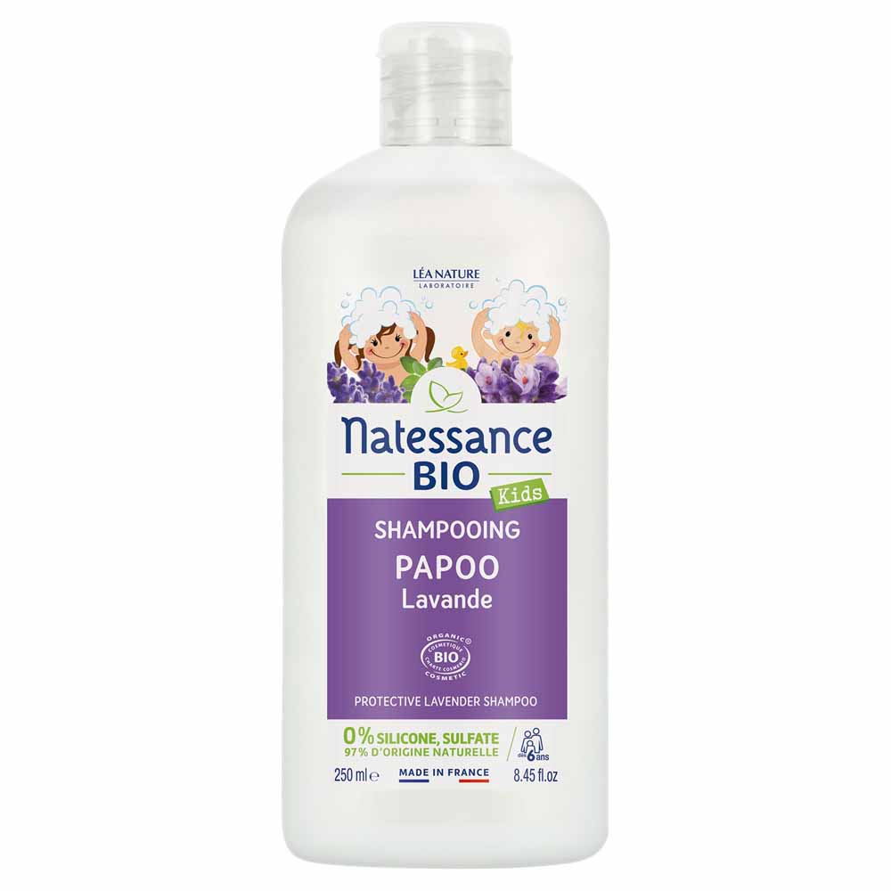 Natessance Kids Champú protector Papoo lavanda bio 250 ml