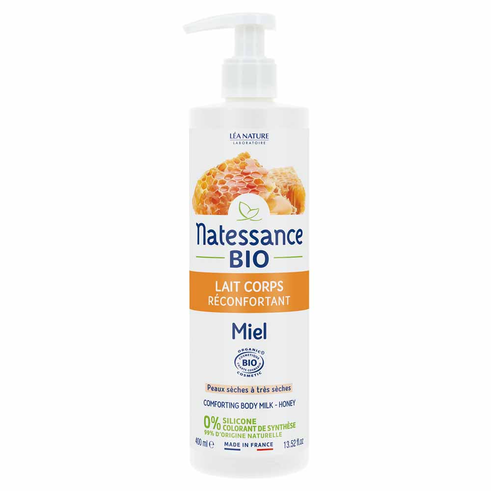 Natessance Leche corporal reconfortante - Miel bio 400 ml