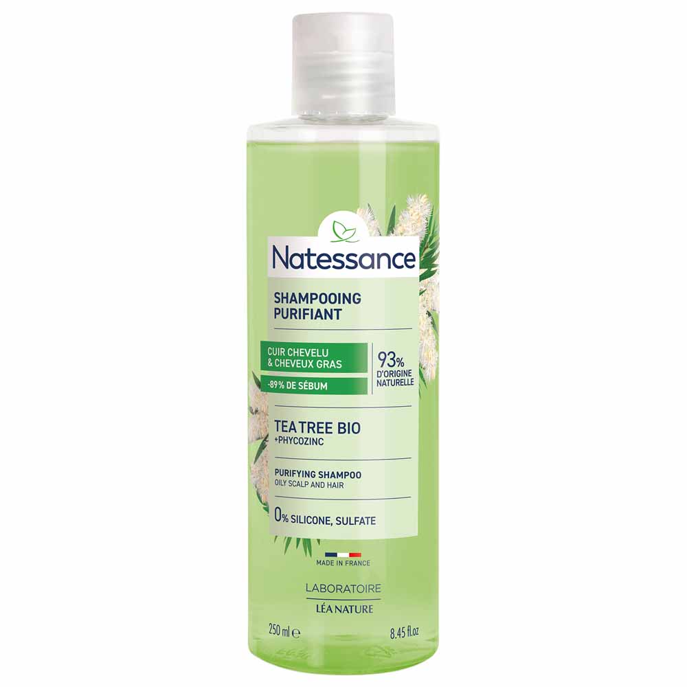 Natessance Capilar Champú purificante tea tree 250 ml