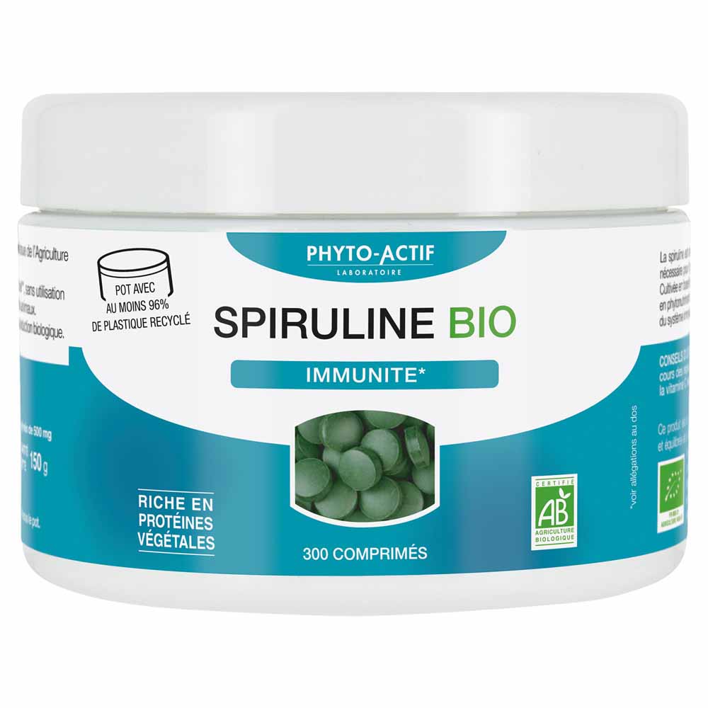 Phyto-Actif Espirulina bio 300 Comprimidos