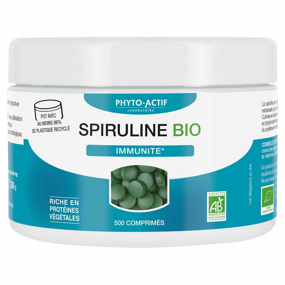 Phyto-Actif Espirulina bio 500 comprimidos