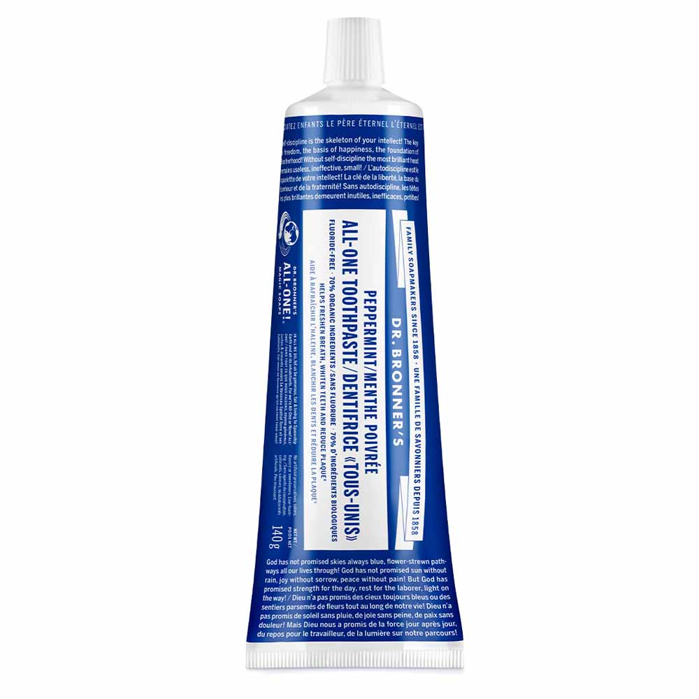 Dr Bronner'S Pasta dentífrica ecológica de menta 140g