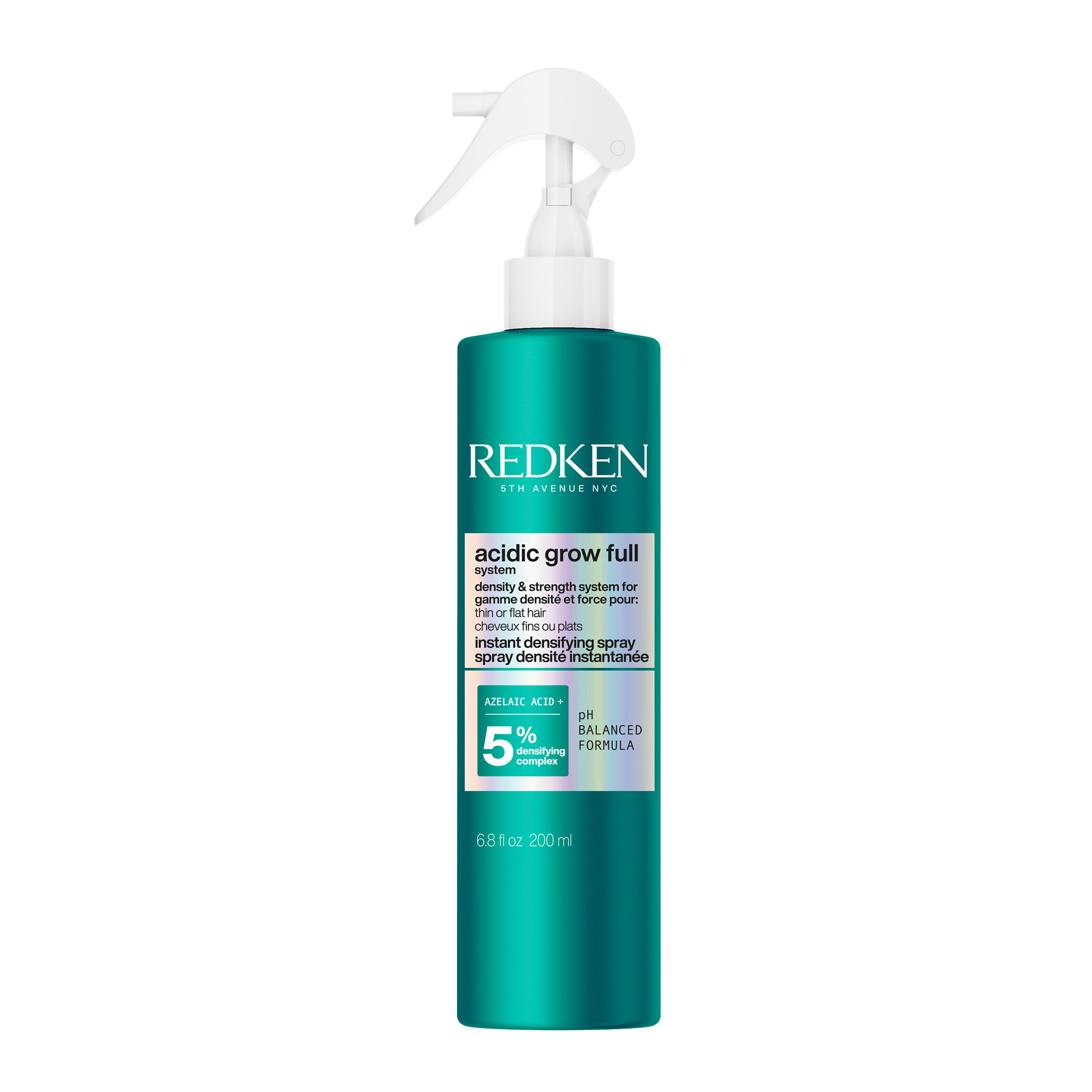 Redken Acidic Grow Full System Spray densidad y volumen instantáneo cabello fino 190 ml