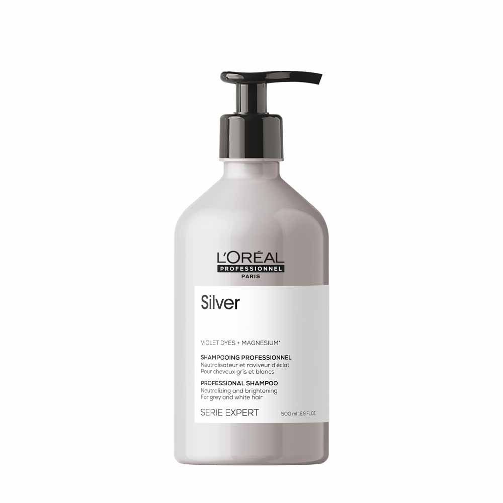L'Oréal Professionnel Silver Champú blanqueador para cabellos grises y blancos 500 ml
