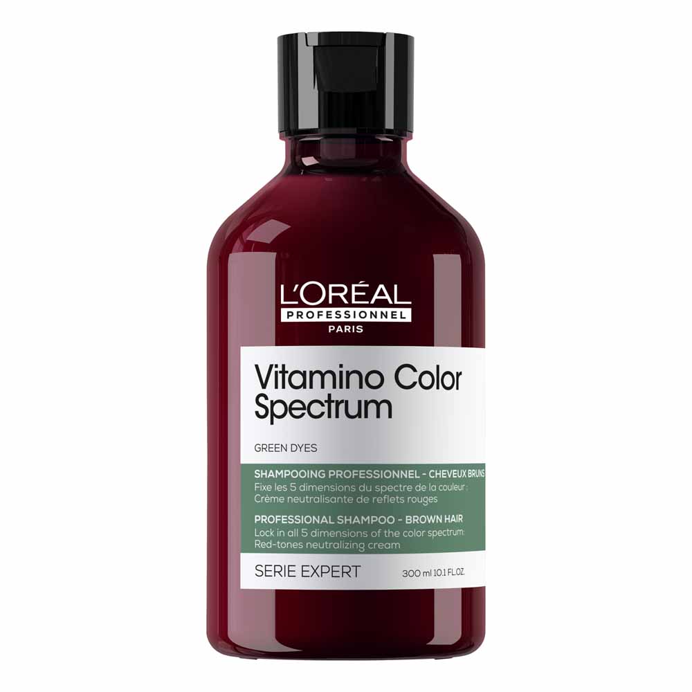 L'Oréal Professionnel Vitamino Color Spectrum Champú neutralizador de reflejos rojos para cabellos morenos 300 ml