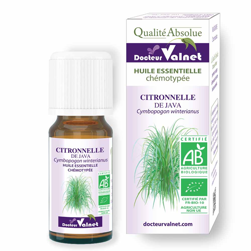Dr. Valnet Aceite esencial de citronela de java bio 10 ml