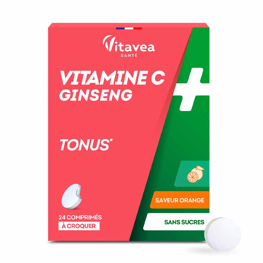 Vitavea Santé Vitamina C + ginseng tonificante 24 Comprimidos