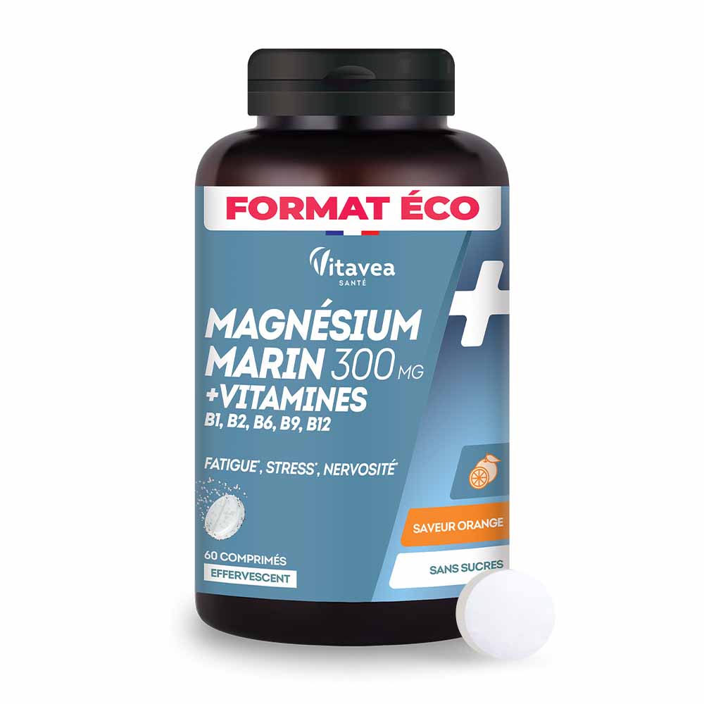 Vitavea Santé Magnesio + Vitaminas B1, B2, B6 Fatiga Estrés y Nerviosismo 60 comprimidos