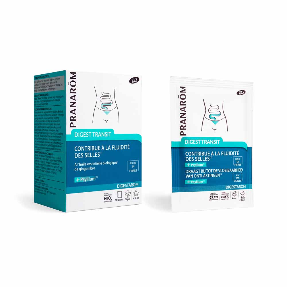 Pranarôm Digestarom Digest Transit regulador intestinal con aceites esenciales bio 10 sobres