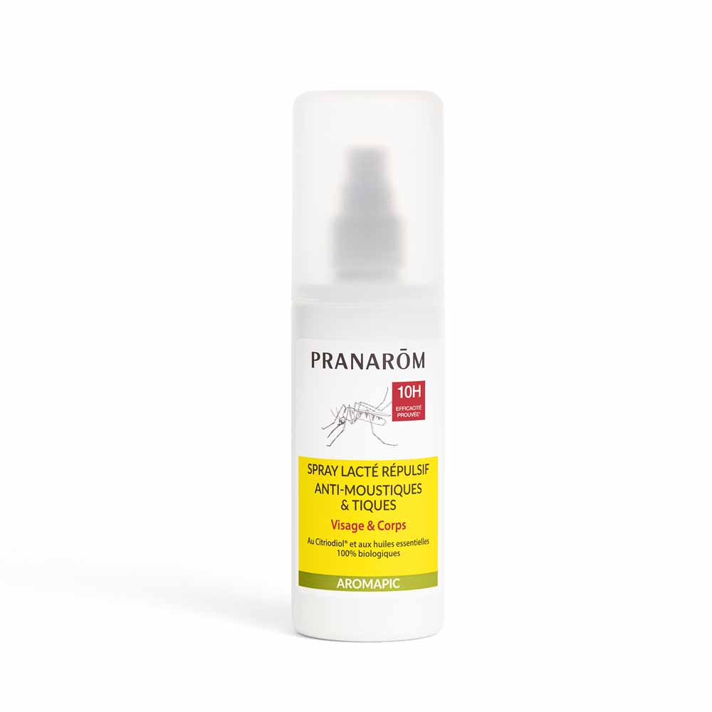 Pranarôm Aromapic Repelente de Mosquitos y Garrapatas Spray Lechoso 100 ml