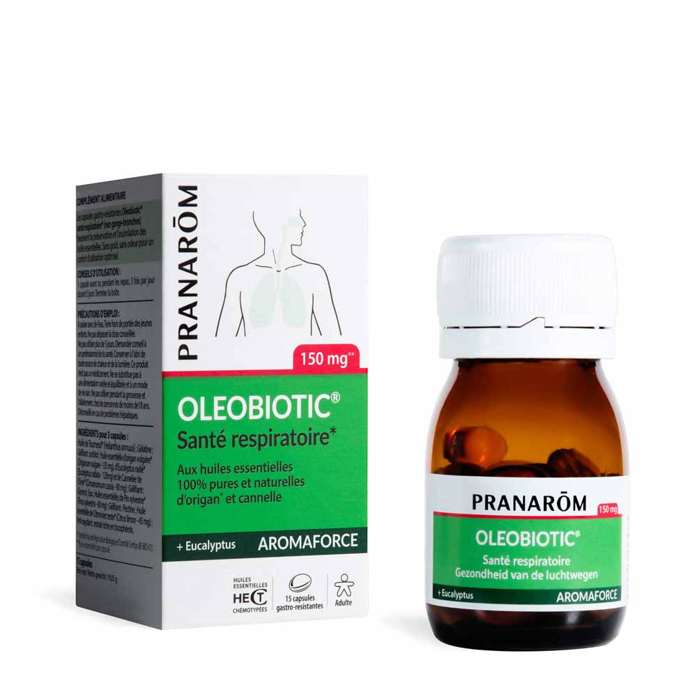 Pranarôm Aromaforce Oleobiótico Salud respiratoria 15 Caspules