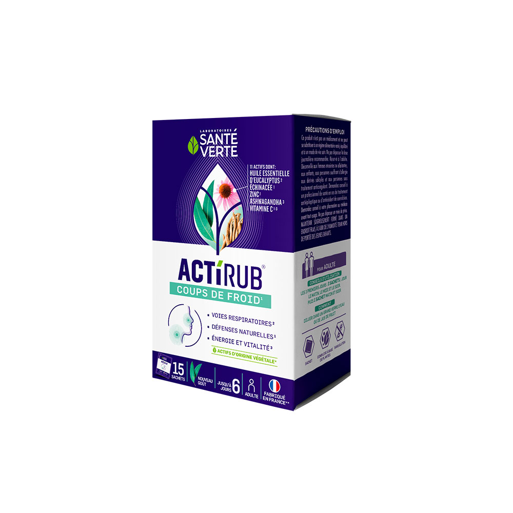 Sante Verte ActiRub Golpes de frío adultos 15 sobres