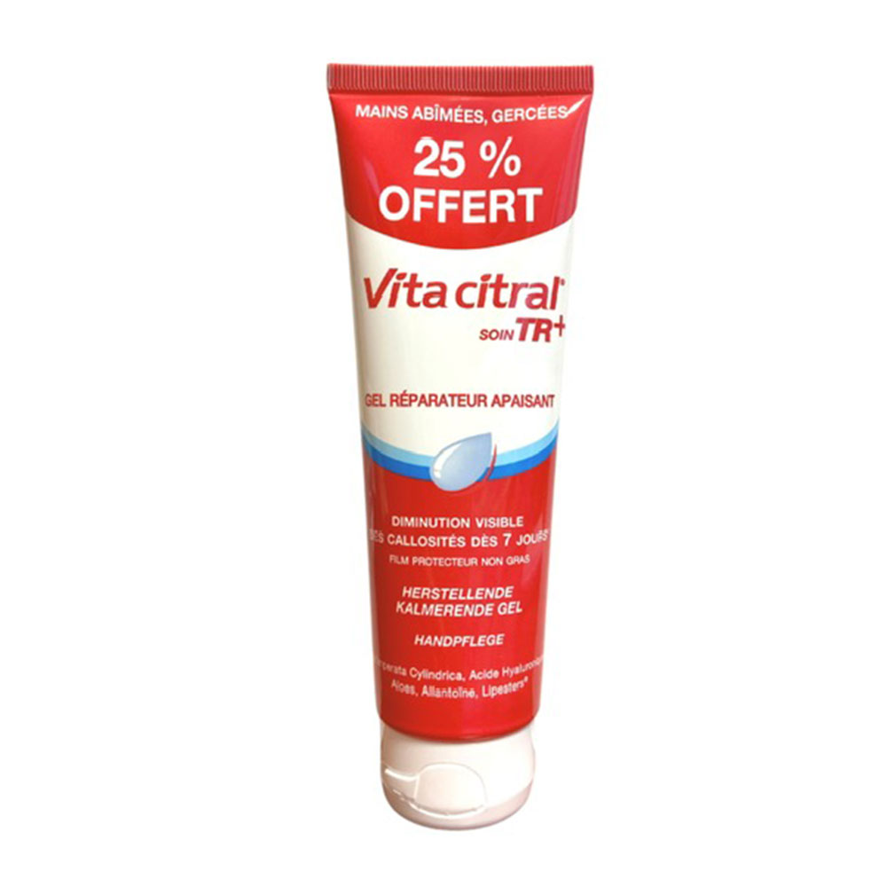 Vita Citral Gel Calmante Reparador TR+ 25% Libre Manos dañadas y agrietadas 100 ml