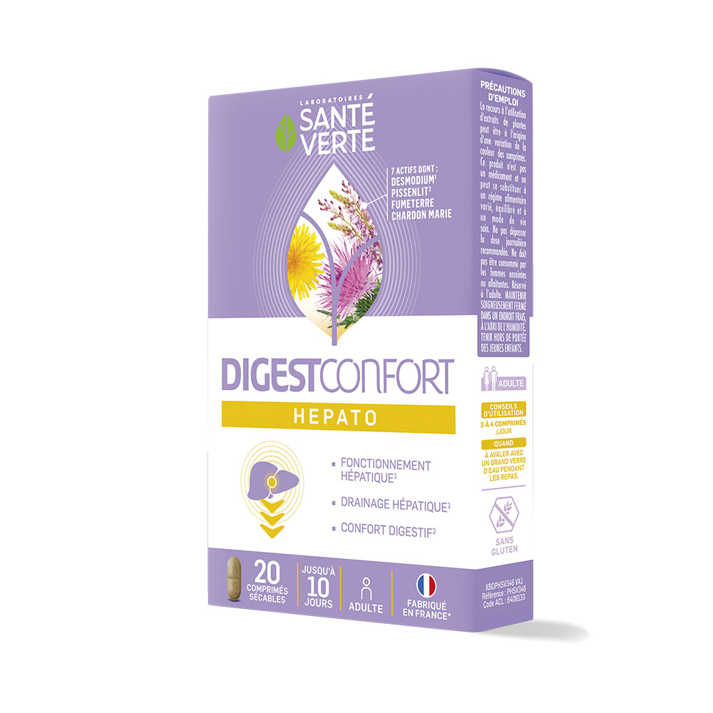 Sante Verte Confort digestivo hepático 20 comprimidos