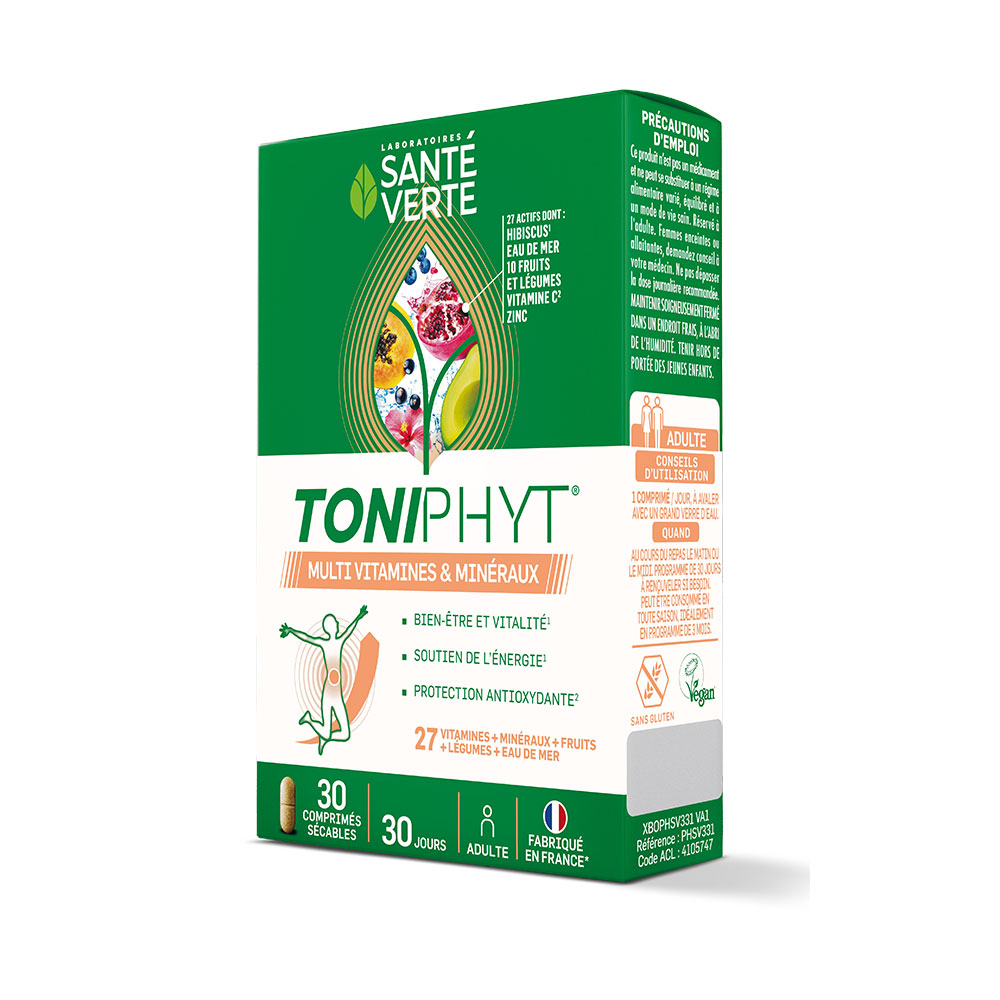 Sante Verte Toniphyt Multivitaminas y minerales 30 comprimidos