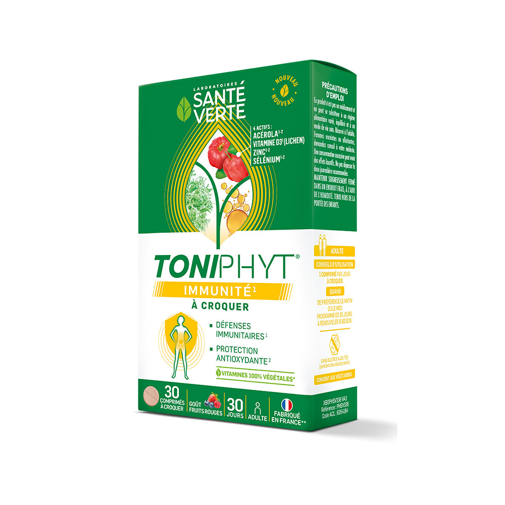 Sante Verte Toniphyt Defensas inmunitarias 30 comprimidos masticables