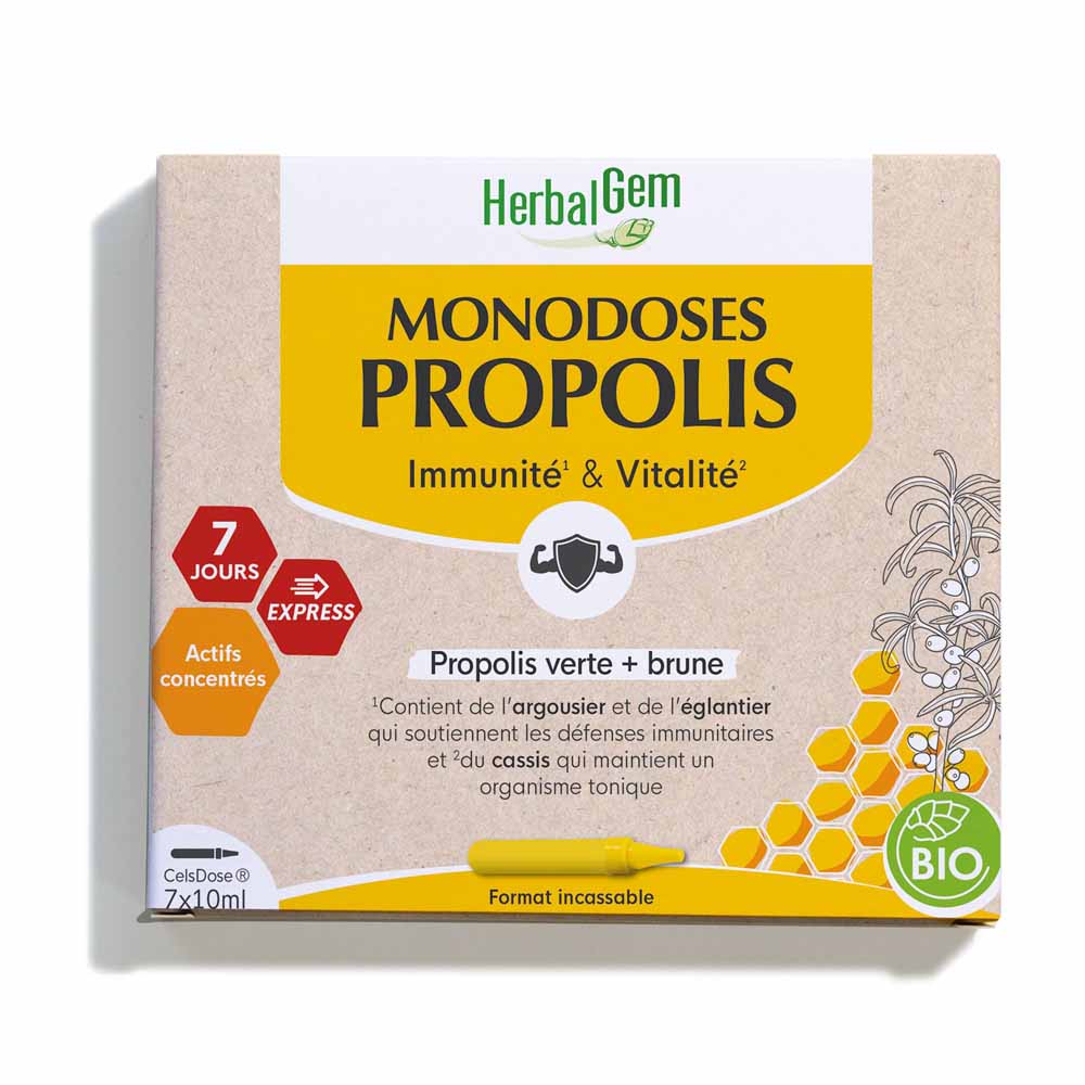 Herbalgem Propolis ecológico monodosis 70 ml