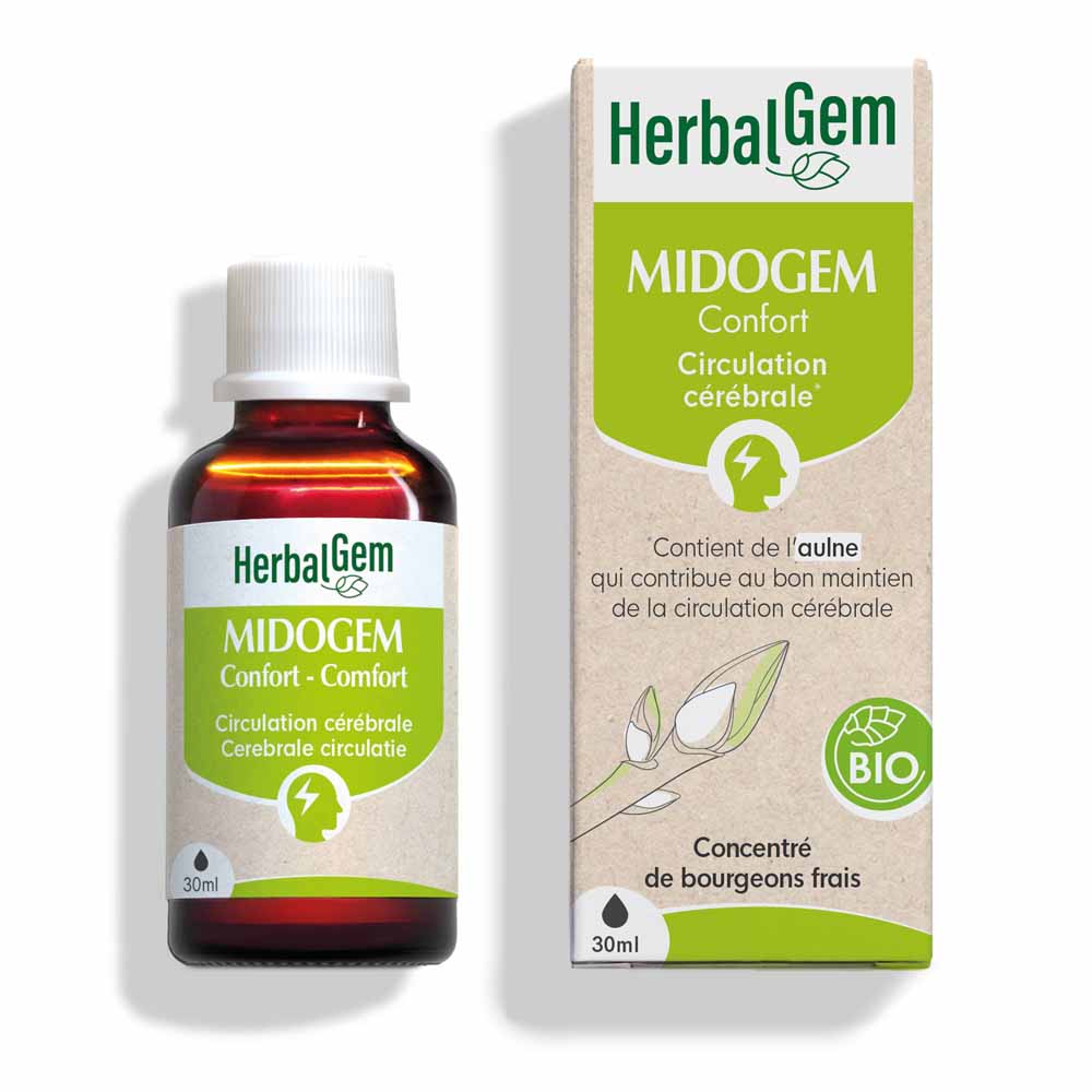 Herbalgem Complejos de Gemoterapia Midogem Confort Bio Circulación Cerebral 30 ml