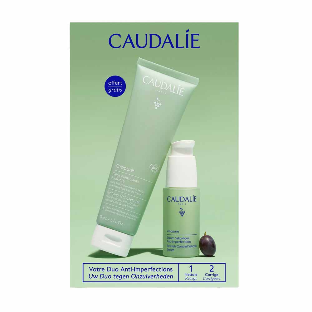 Caudalie Vinopure Dúo antiimperfecciones suero y gel
