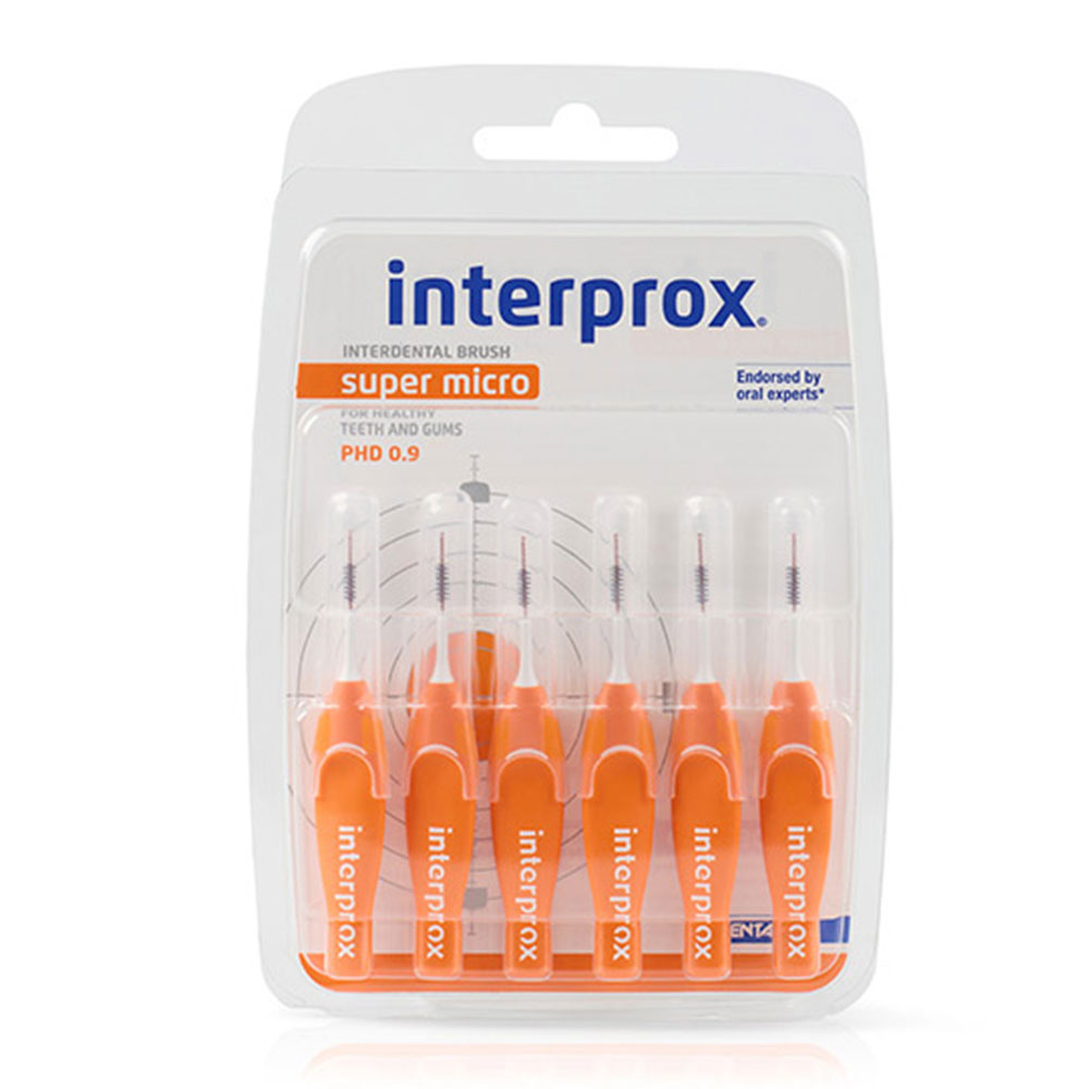 Interprox Super Micro Cepillos interdentales 0,9 mm 6 x