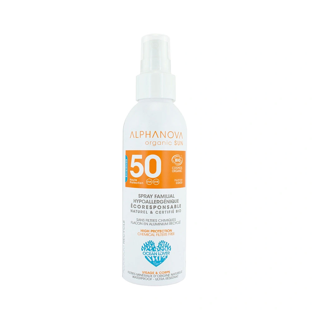 Alphanova Sun Spray Solar Familiar Alta Protección SPF50+ Bio 150g