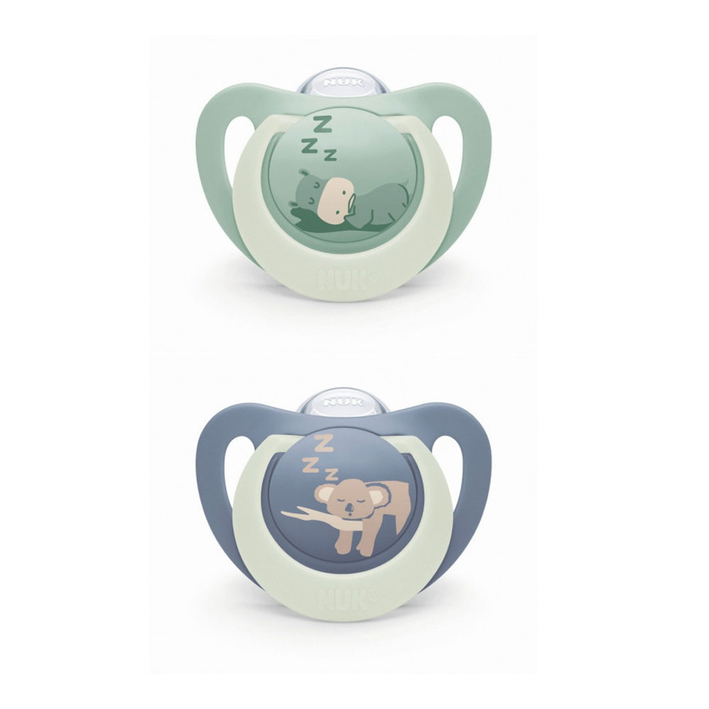 Nuk First Choice Chupetes fisiológicos Noche De 18 a 36 meses 2 x