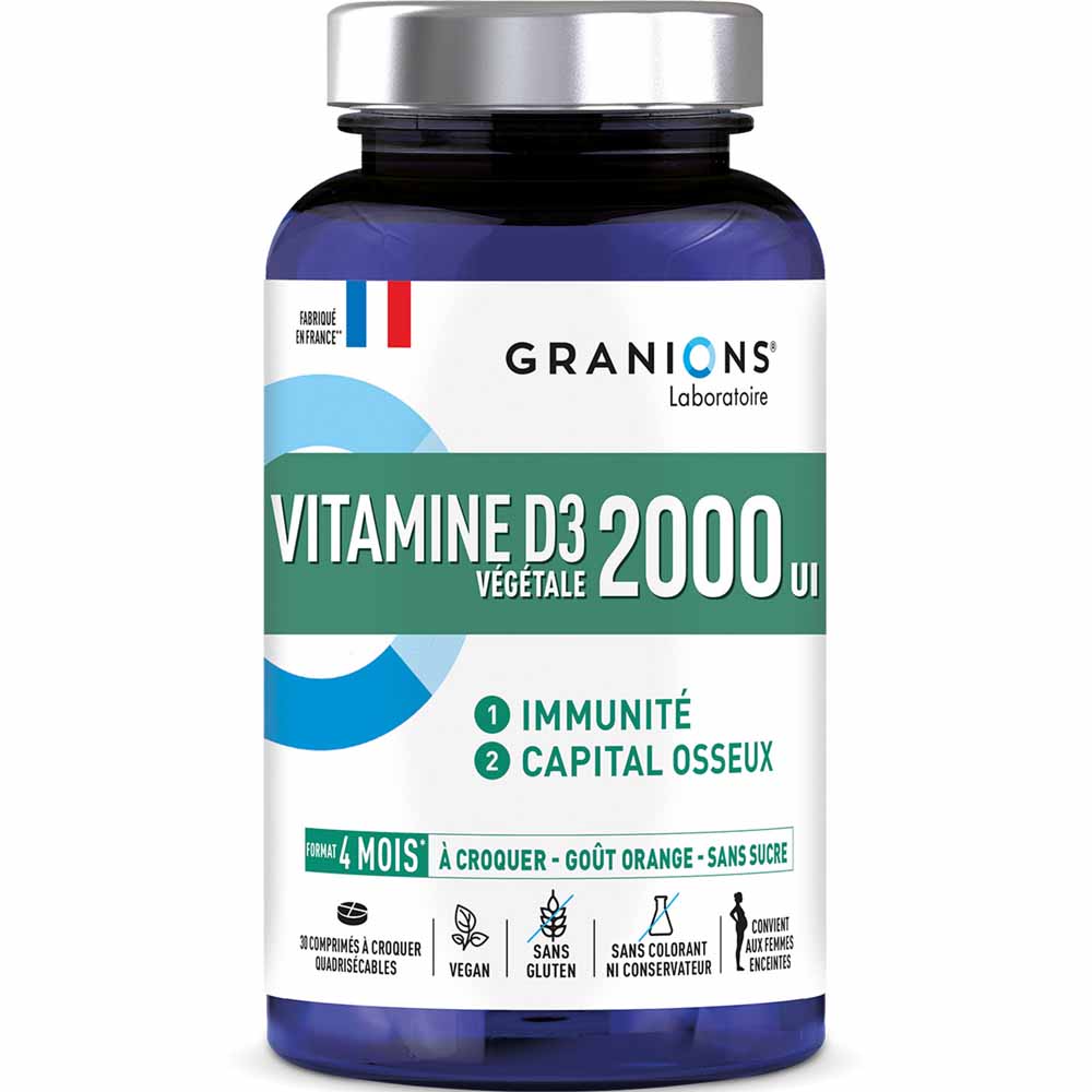 Granions Vitamina D3 2000IU x30 comprimidos masticables