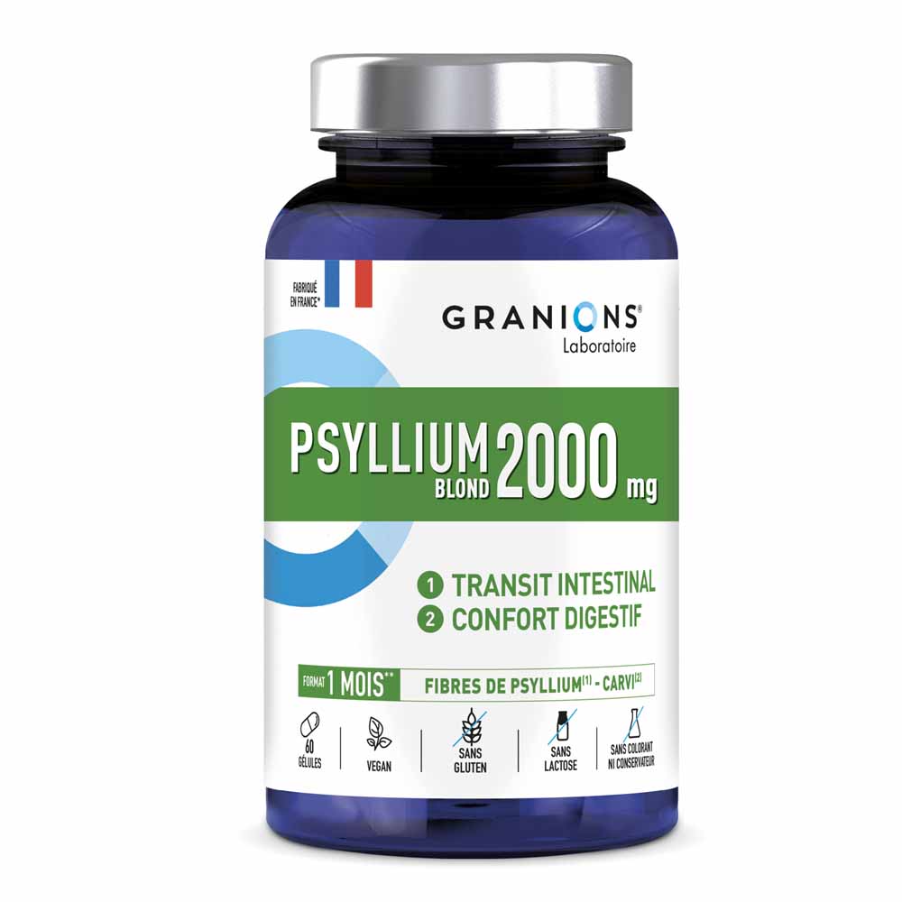 Granions Psyllium 1000 mg cura de 1 mes 60 cápsulas